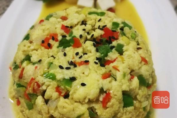 豆腐和鸡蛋这新吃法，炒一锅米饭不够吃，三两下就做好