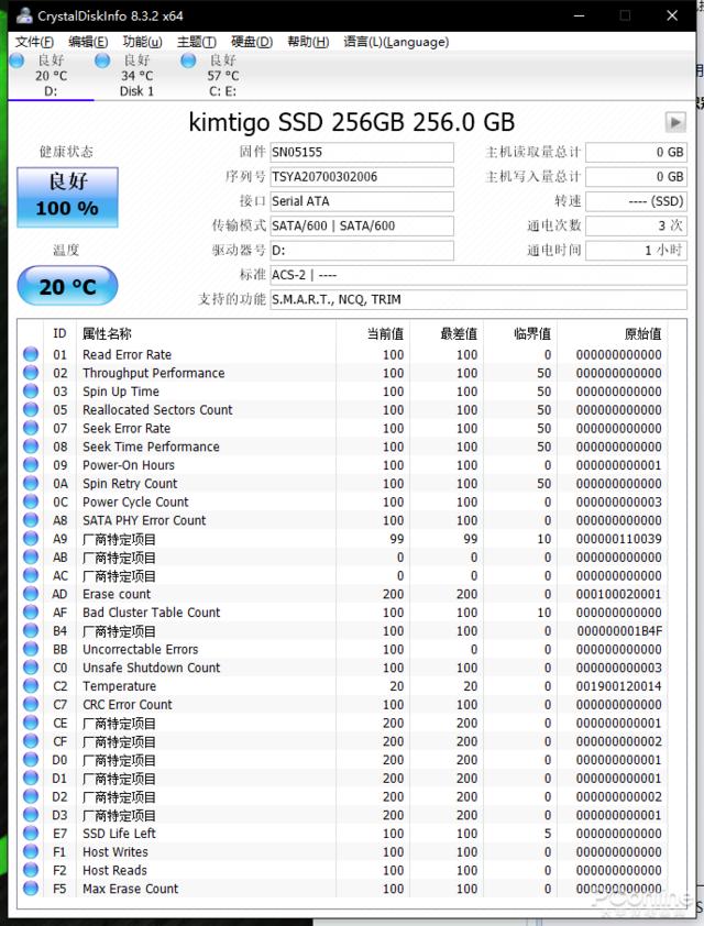 金泰克 C320 256GB SSD评测：骚气靓丽的纯国产SSD