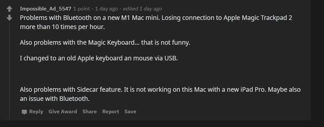 M1版MacBook故障汇总 断连死机黑屏