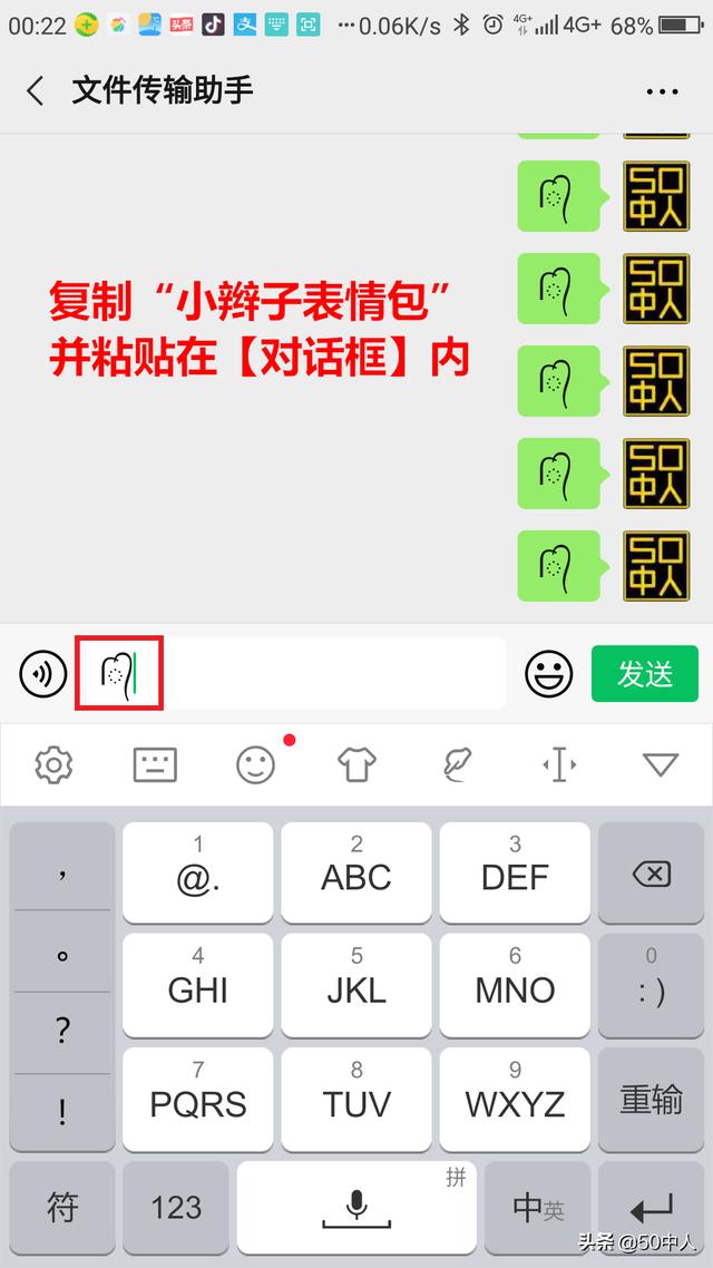 俏皮的小辫子表情包设置流程
