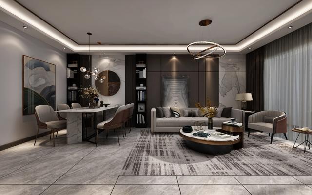 86平米的现代风装修，这套二居室简直就是让人宁静的心灵港湾