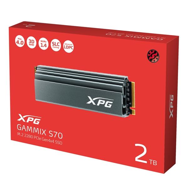 XPG翼龙S70 PCIe 4.0 SSD首发卢茨新主控：飙上7.4GB/s