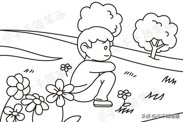 你的育儿经:儿童春天风景画大全,好看易画,让孩子更了解大自然