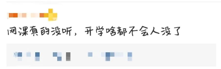 暖先生格调：等到真正开学的时候，才发现没听网课的只有你一个