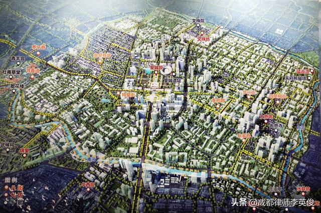 「旅行百事通」成都天府锦城总体布局:“八街九坊十景”