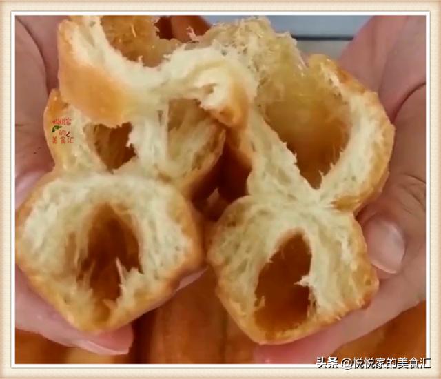 爱吃油条在家做，1碗面粉加1个鸡蛋，不放泡打粉照样个个酥脆