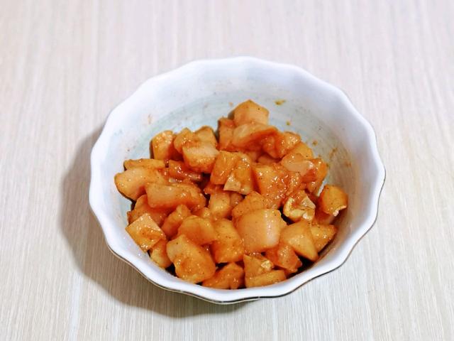 彩蔬奥尔良炒鸡丁，好吃美食也能这么好看，简单好操作，操练起来