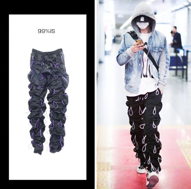 时尚探究社粉丝组团烧王一博裤子，松紧带裤的时尚，u1s1普通人真的驾驭不了