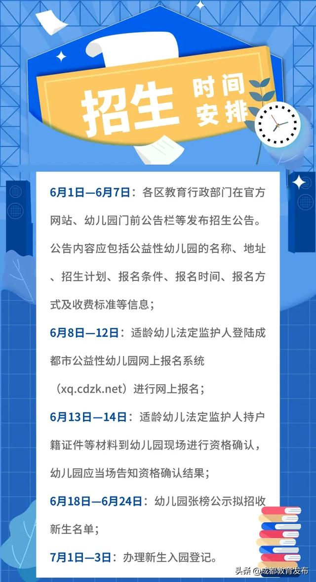 你的育儿经■来啦！成都市2020年幼儿园招生工作安排出炉