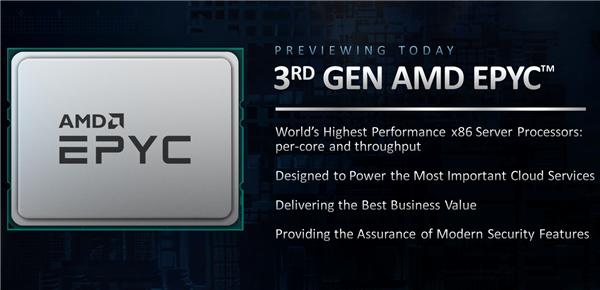 AMD预告第三代霄龙EPYC：Zen3加持、世界最强x86服务器处理器