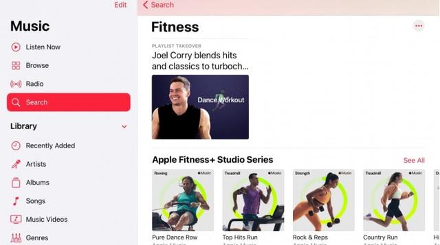 Apple Fitness+播放列表现可在Apple Music搜索上找到
