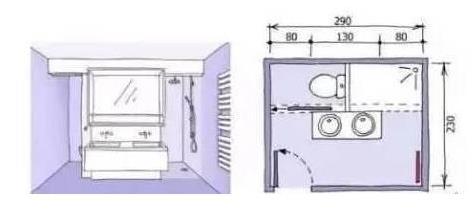 超全卫生间布局设计来了，3-9㎡全有，收藏起来用