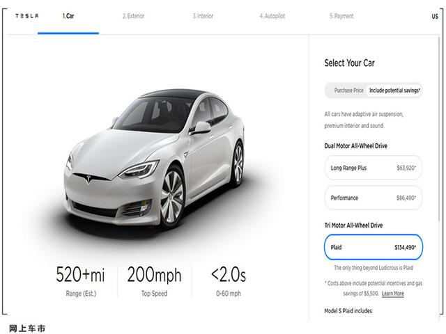 特斯拉Model S Plaid路试谍照曝光！极致空气套件 内饰重大升级