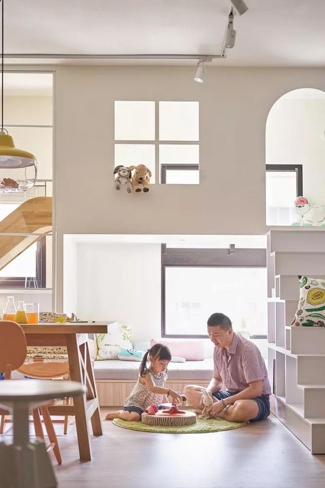 你的育儿经▲160m2只有一厅，用开放的家庭环境陪伴孩子共同成长！