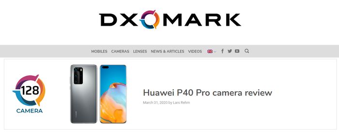 太平洋电脑网：华为P40 Pro的DxOMark评分公布！前置排名第一，后置超第二名……