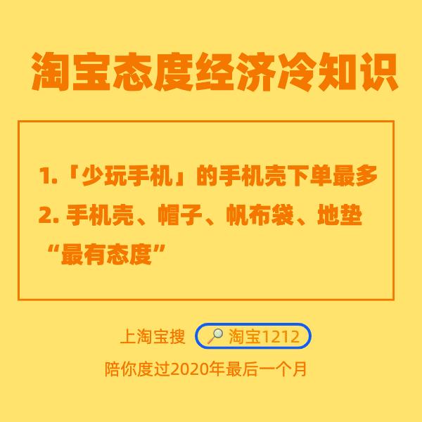 淘宝双12“态度经济”冷知识：“少玩手机”的手机壳下单最多