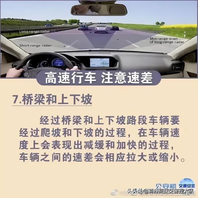 #看图解密# 高速行车 注意速差