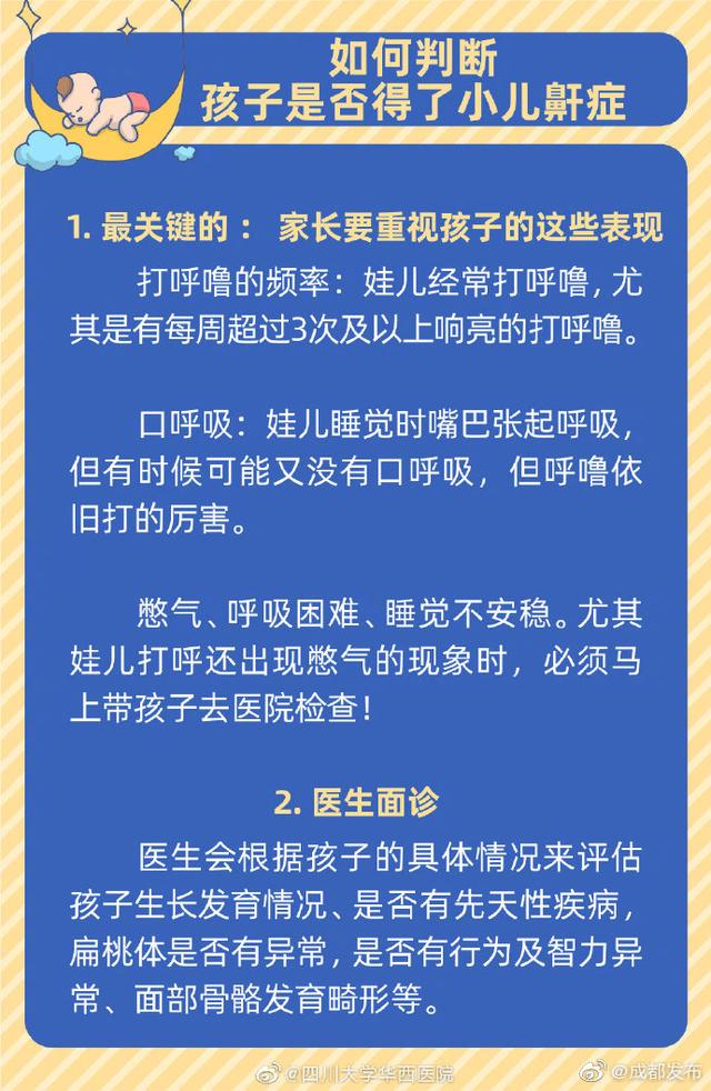 [光明网]不是华西专家吓你们，孩子打鼾会变丑变笨长不高