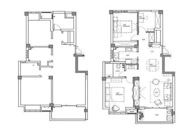 165平米三居室的北欧风格案例，只花18万