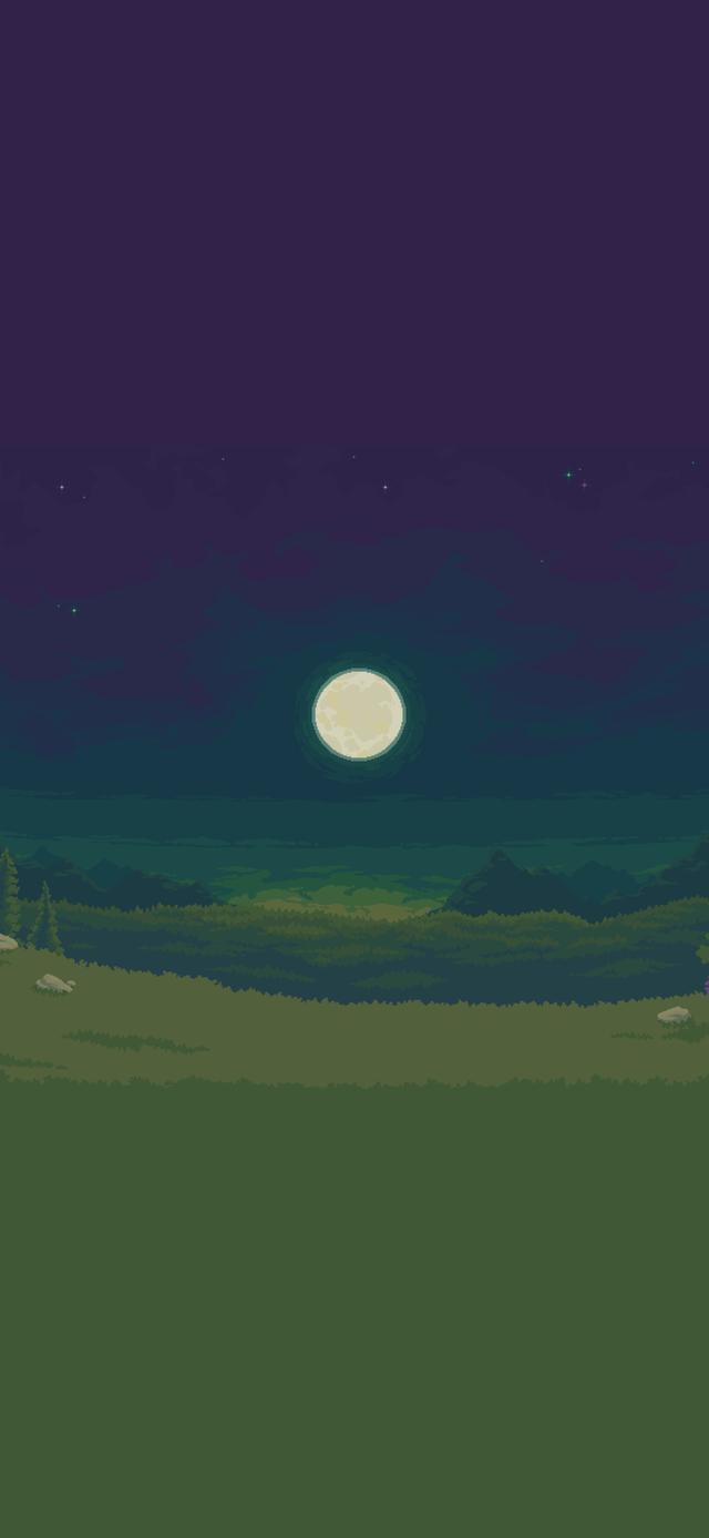 给手机换一张像素壁纸吧，温暖简约的漫画风