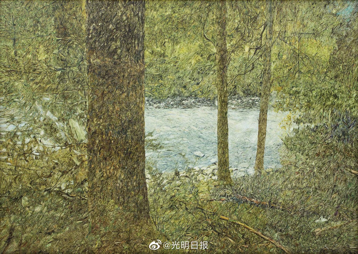 来欣赏谭尚勤油画展《羽毛的语言》