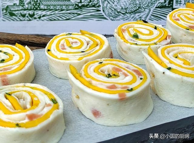 教你用鸡蛋做别致的双色卷，家里有孩子的快学，秒变妈妈的拿手菜