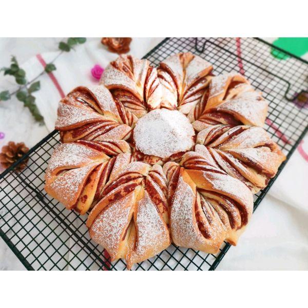 因为这道圣诞雪花面包，从此爱上了做饭