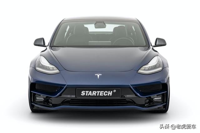 特斯拉model3，装上Startech车身套件，特像保时捷