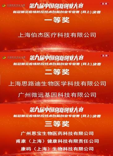 「光明网」上海科技企业摘得创新创业大赛新冠疫情防控技术专业赛冠亚季军