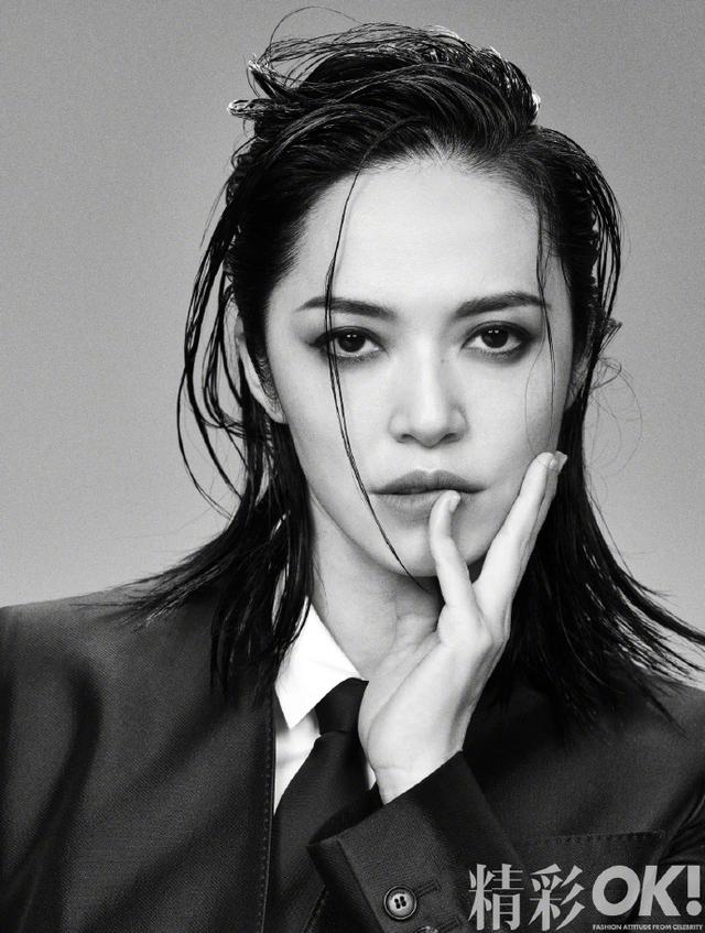 湿发烟熏妆 姚晨尽显硬朗御姐气场|环球网