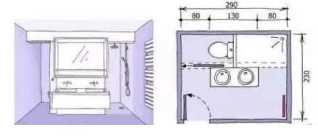 超全卫生间布局设计来了，3-9㎡全有，收藏起来用