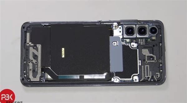 #环球网#三星Galaxy S20视频拆解：设计规整、电池/前摄更换难度高