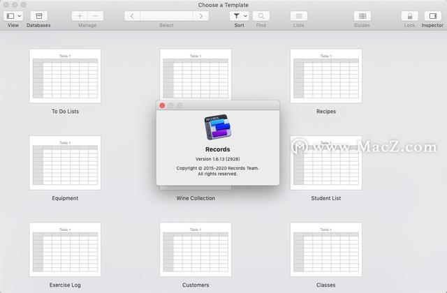 Records for Mac(个人数据库管理)