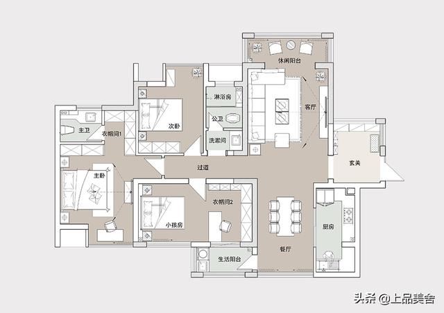 长沙一家三口的130㎡新房，装修美式风格，家里面充满了幸福感