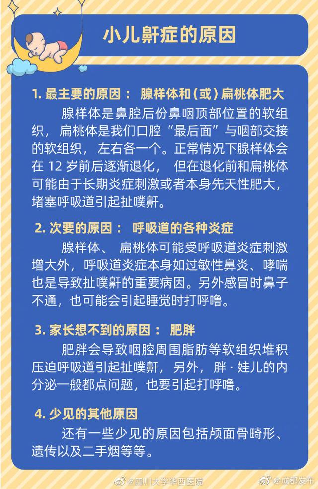 [光明网]不是华西专家吓你们，孩子打鼾会变丑变笨长不高