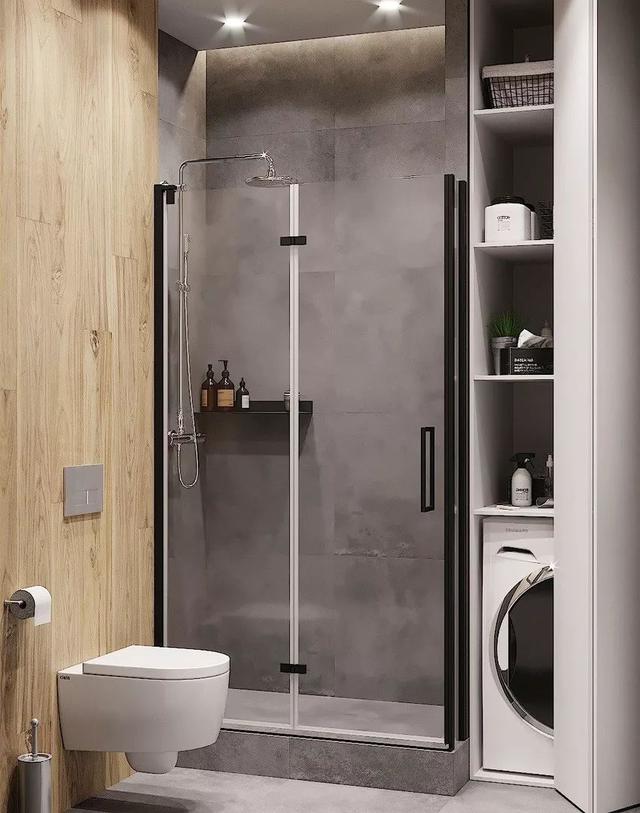 卫生间放洗衣机，怎样做到美观不拥挤