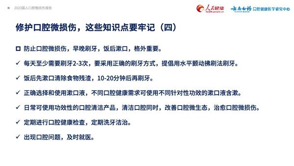 《2020国人口腔微损伤报告》发布