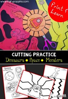 你的育儿经@免费下载 | 20美金的TPT幼儿剪纸Cutting Practice Bundle 6册