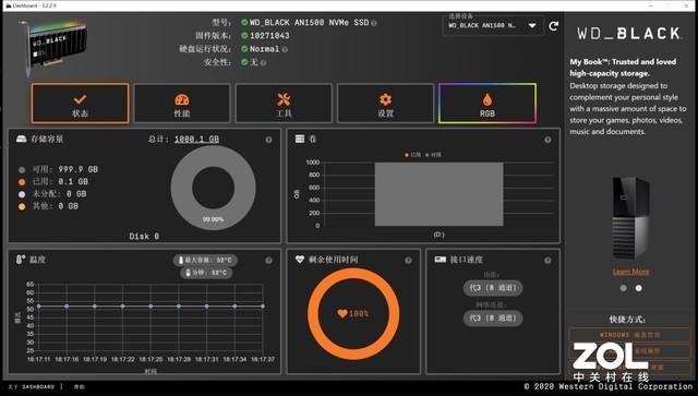 WD_BLACK AN1500扩展卡型SSD评测：PCIe 3.0平台突破6.5GB/s