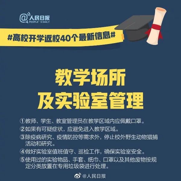『暖先生格调』人民日报@全体大学生：高校开学返校40个最新信息，转发周知！