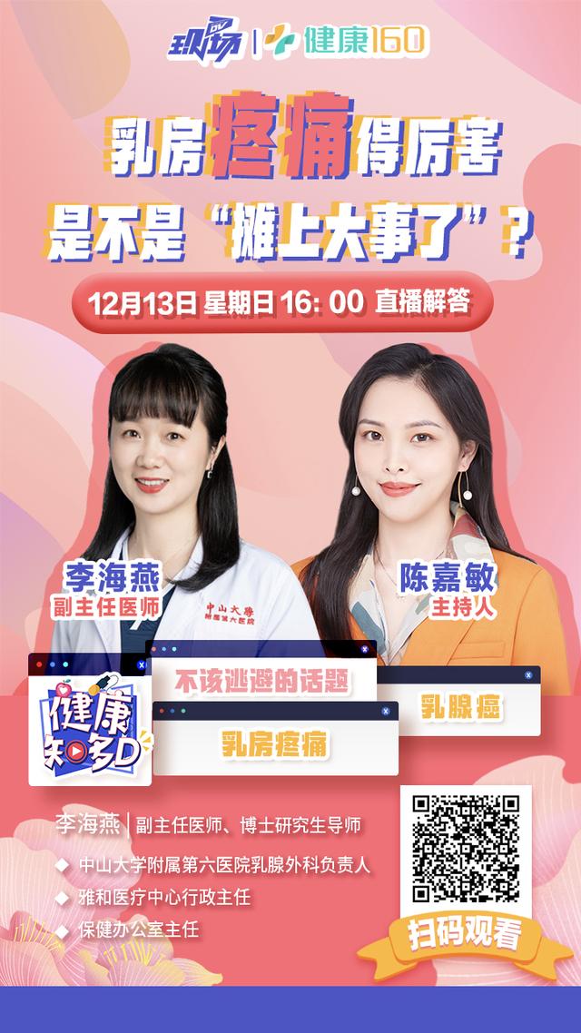 “乳腺结节，经常乳房胀痛....我是不是摊上大事了？”