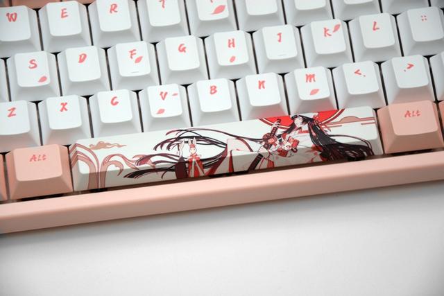 开啤酒小姐姐同款面具，ikbc白无垢樱花机械键盘开箱体验