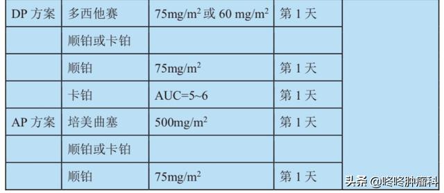 盘点：肺癌患者常用的化疗药物