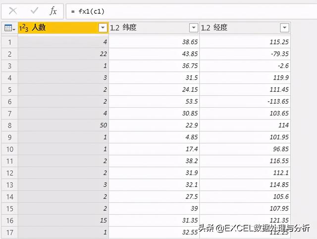 Power Query 腾讯位置数据获取