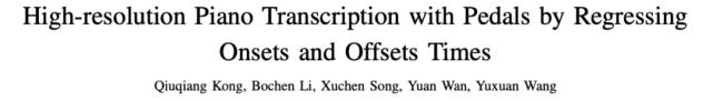 万余首钢琴作品一千多小时，字节跳动全球最大钢琴MIDI数据集