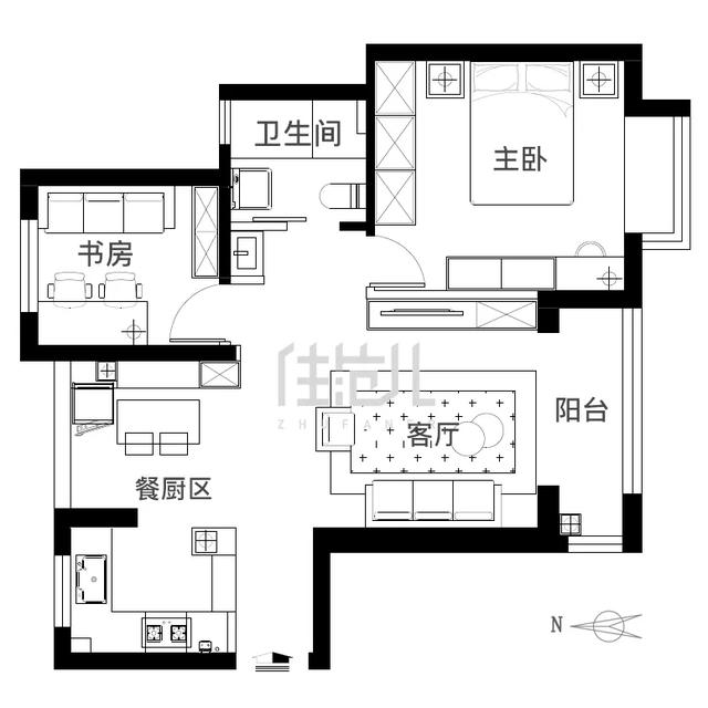 全屋宜家居然这么精致？81㎡老破房比显穷北欧风好看多了