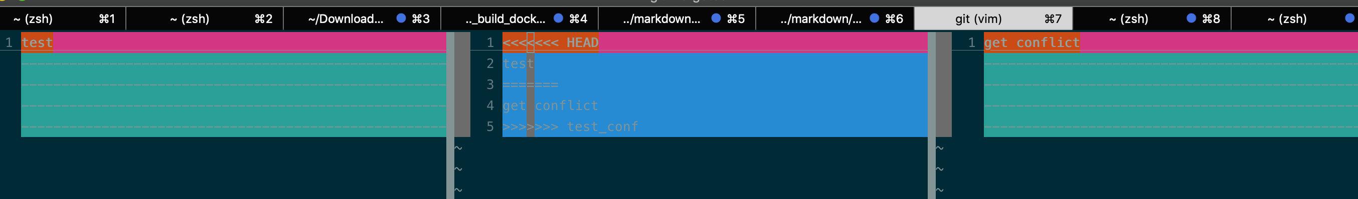 我在git merge的时候遇到了冲突，怎么解决？