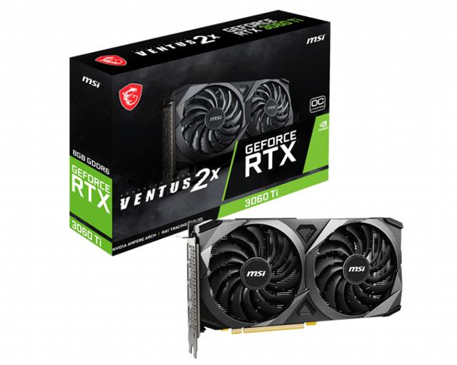 微星发布RTX 3060 Ti Ventus 2X OC V1显卡新品 单8-pin供电设计