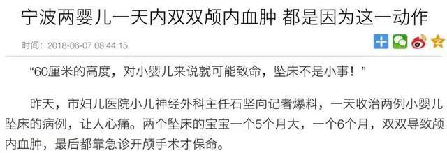 你的育儿经|坠床非小事！两婴儿一天内双双摔成颅内出血，医生：家长太大意