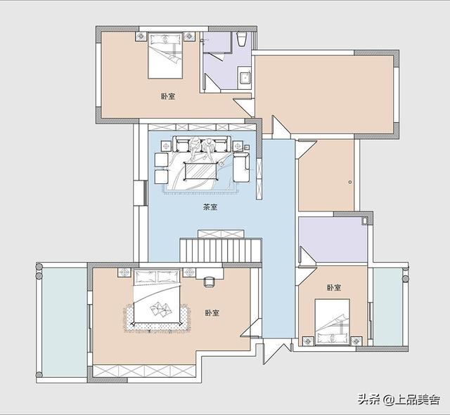 三口之家住371平复式楼，中式风很有特色，房间多不知如何利用